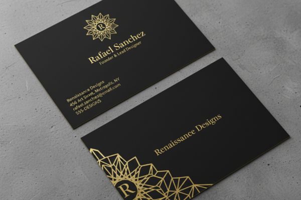 Matte + Gold + Die Cut (800 Gsm)